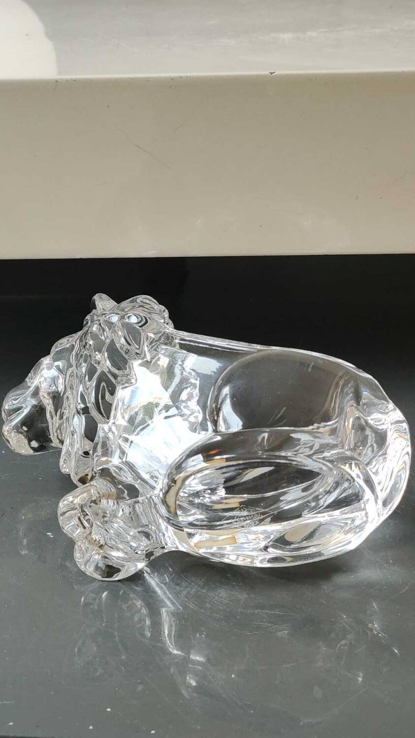 Lion effigy ashtray/Vannes Le Châtel/Art Vannes France