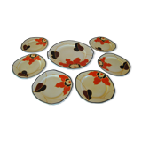 Hand-painted cake set 1960s/70s