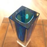 Blue Sommerso Murano vase