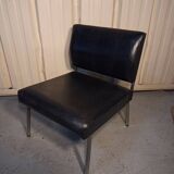 Driver skaï black armchair