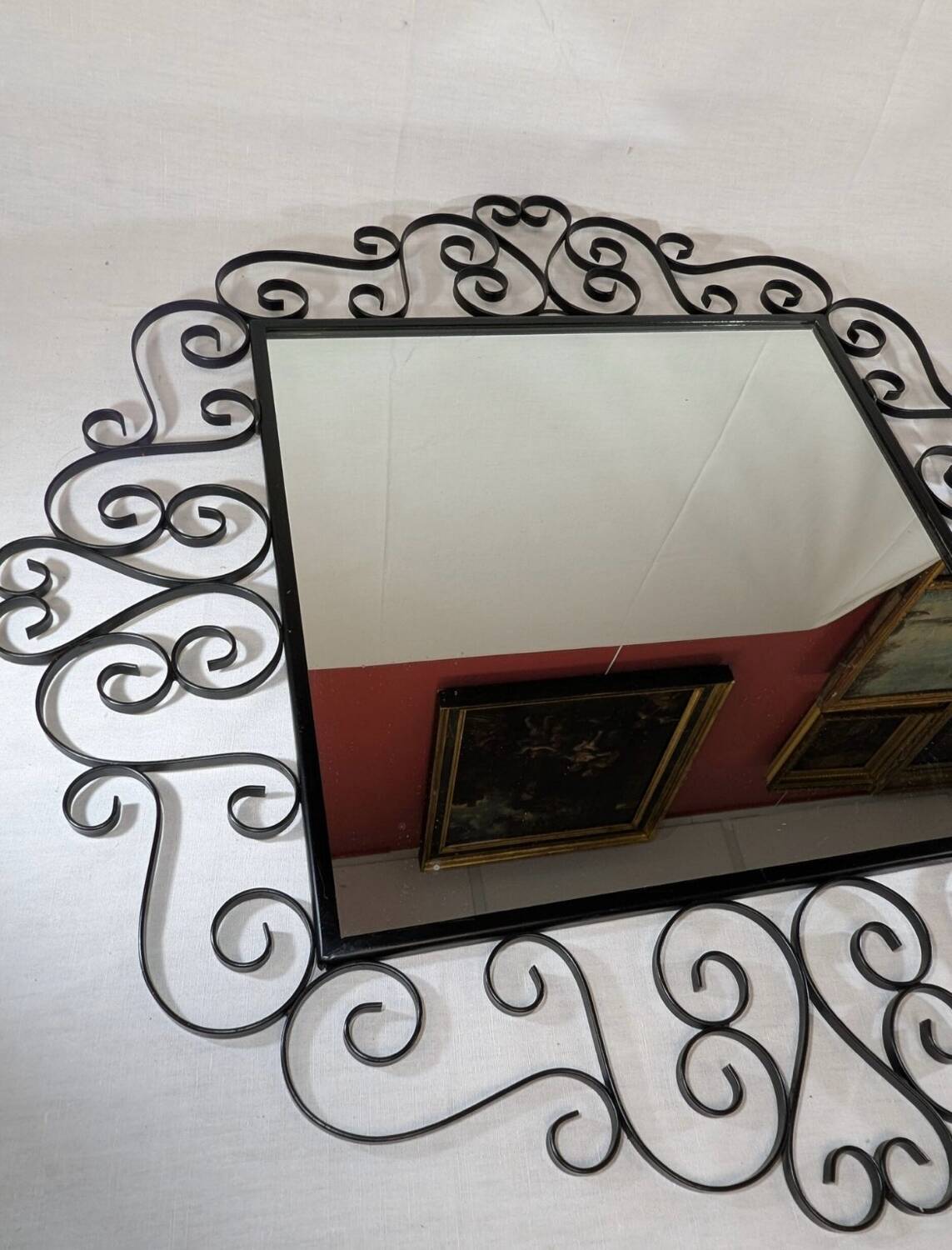 Wrought iron mirror