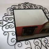 Wrought iron mirror