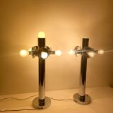 Paire de lampes space âge