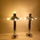 Large pair of Space Age lamps