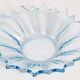 Assiette décorative vintage en verre bleu clair, Italie, années 1960