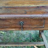 Old farmhouse table late 19th century in solid oak