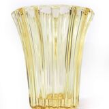 Yellow avesn crystal vase