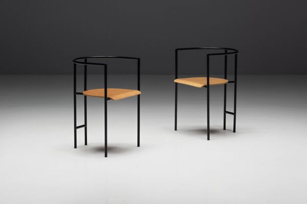Fauteuils postmodernes ''Tokyo'' par Rodney Kinsman pour Bieffeplast, Italie, 1980