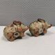 Ceramic elephants as a salt and pepper set made for Danish Søholm 1970-80s