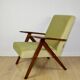 B-310 VAR armchair green olive velvet - light