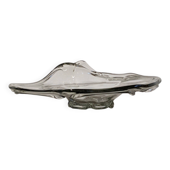 XL Murano glass fruit bowl or empty pocket, 60s-70s