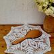 Art Deco style hand mirror