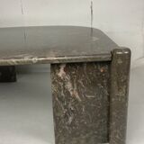 Italian marble teardrop coffee table, 1980s