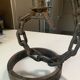 Brutalist style marine chain chandelier