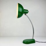 Industrial green metal desk lamp by A. Perazzone Torino, Italy, 1960s.