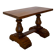 A small, rustic walnut wooden table, crafted from solid walnut wood, 1