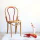 Chaise bistrot en bois courbé