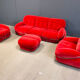 Mid-century modern "OKAY" sofa set by Adriano Piazzesi, 1970s