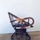 Rotating rattan chair