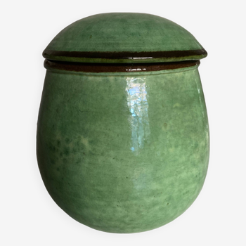 Pot covered with glazed earth 1960 Aegitna Vallauris