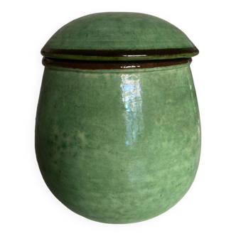 Pot covered with glazed earth 1960 Aegitna Vallauris