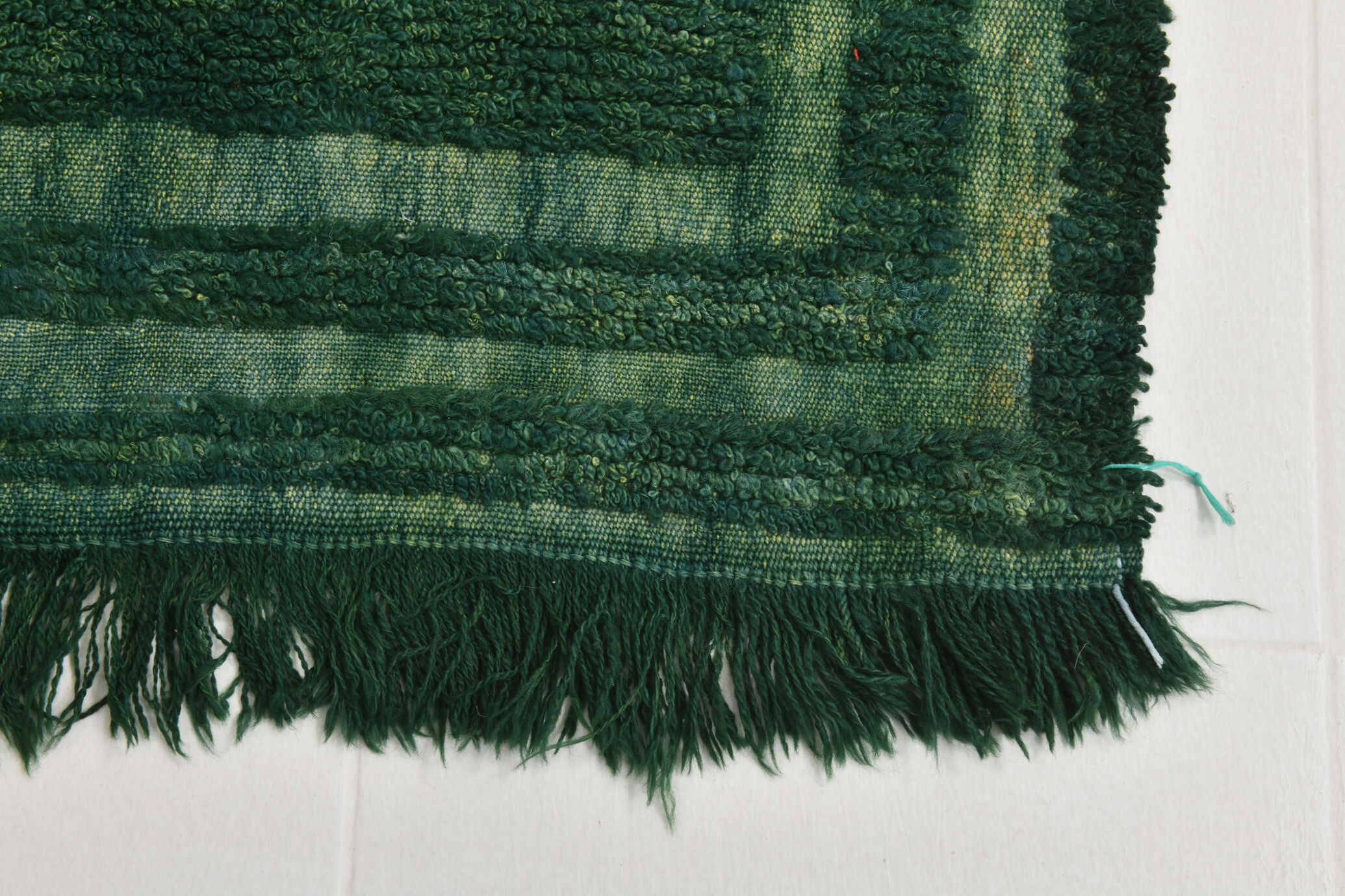 3x3 square green vintage rug 94x105cm