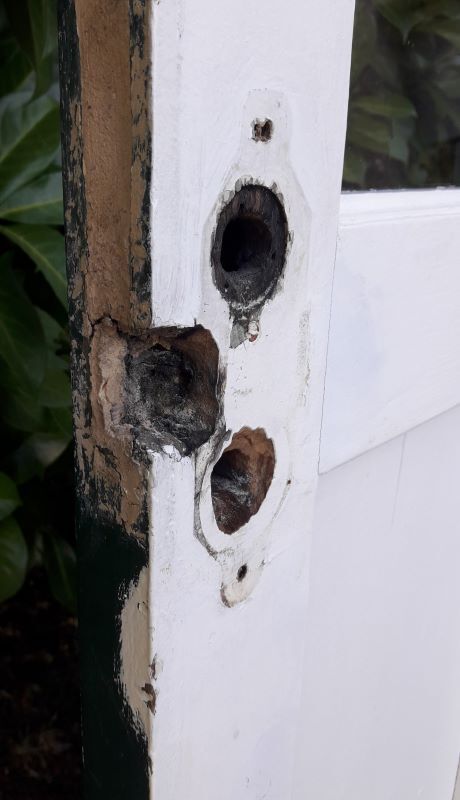 door 80x213cm Old oak glazed landing