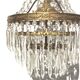Grapefruit Hot Air Balloon Chandelier * Hollywood Regency * 50s
