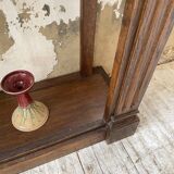 Oak console with white marble top 1970