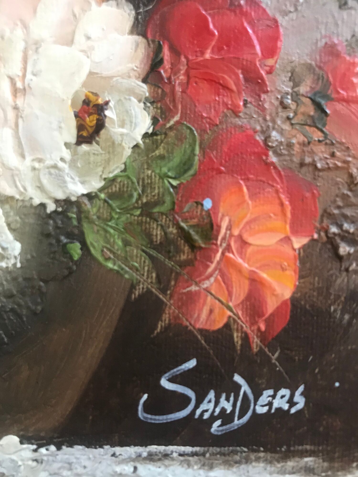 Tableau fleurs de Sanders