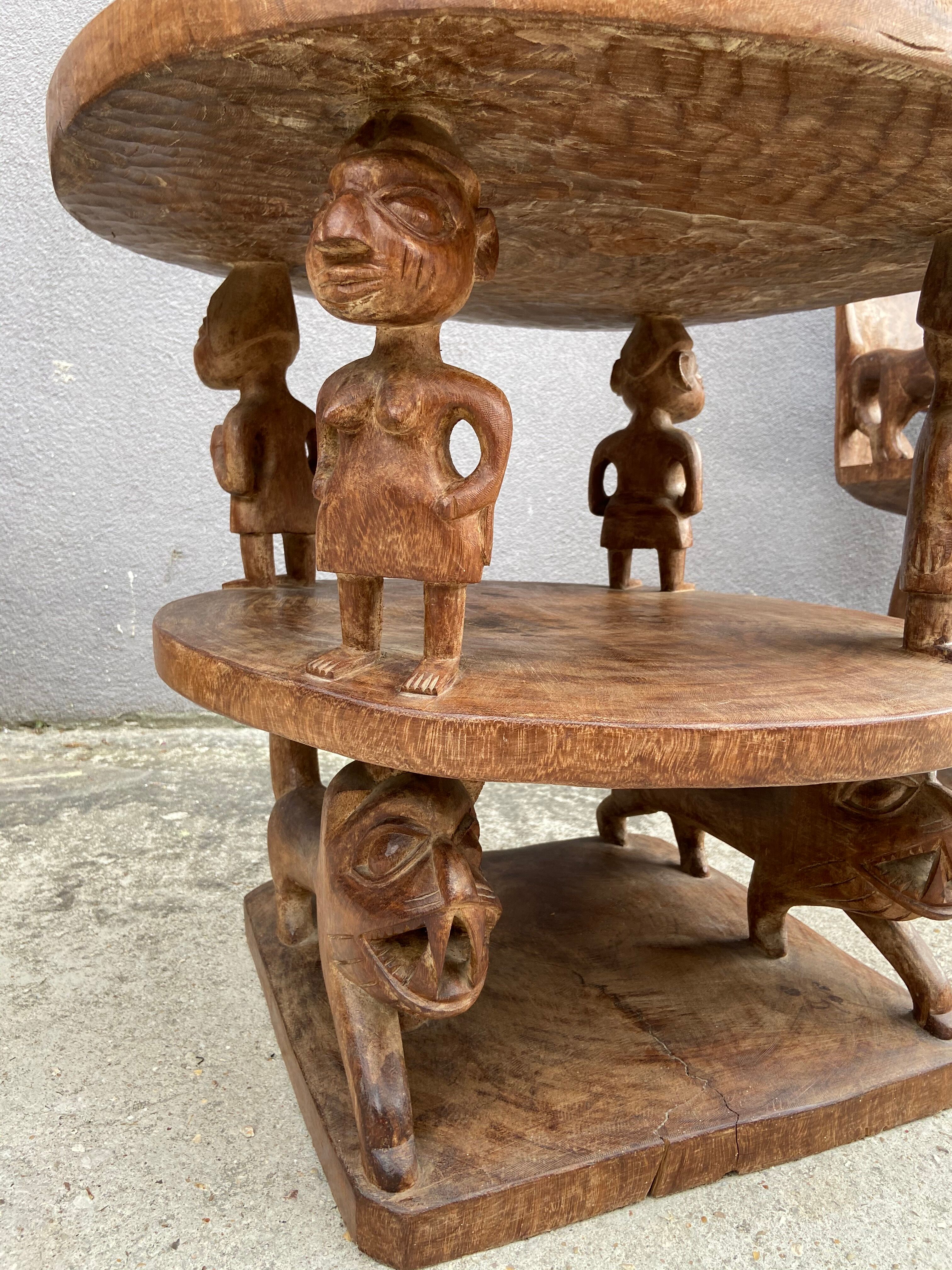 Wooden African lounge