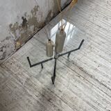 60s glass coffee table