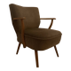 "Cocktail" Armchair 1950 – Compass Legs & Firm Spring Seat