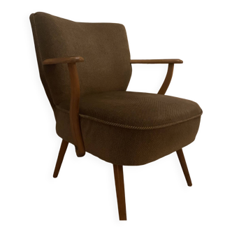 "Cocktail" Armchair 1950 – Compass Legs & Firm Spring Seat