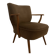"Cocktail" Armchair 1950 – Compass Legs & Firm Spring Seat