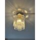 Modern Gold “Tronchi” Murano Glass Flush Mount