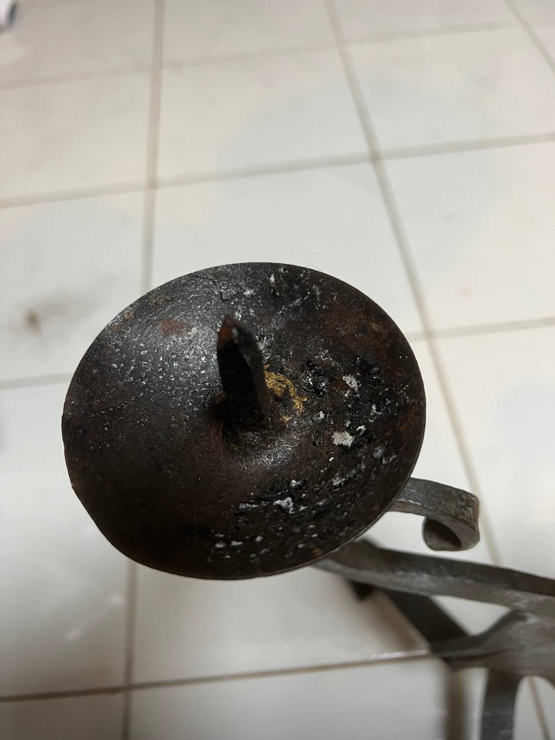 Wrought iron candle holder 1950/60