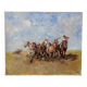 Huile sur toile "Les chevaux sauvages"