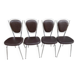 Lot de 4 chaises vintage