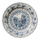 Delft earthenware dish, signed the porcelain label