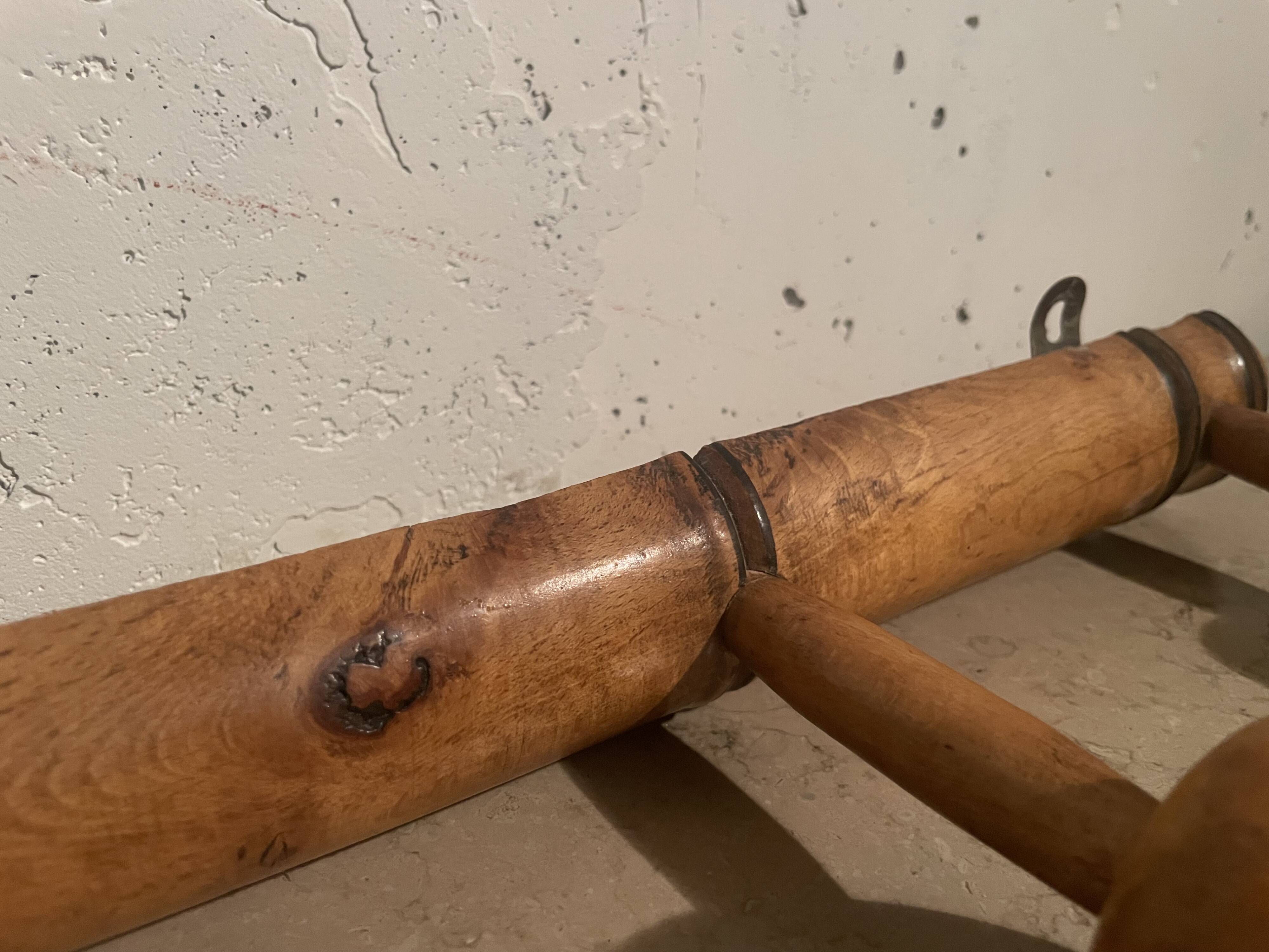 1960s faux bamboo coat hook