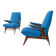 Mid-Century Modern Pair of Armchairs by Vittorio Dassi, Italy, 1960s - New Upholstery