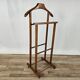 Valet vintage en bois années 1980