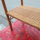 Rattan console table