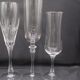 Set of 6 mismatched champagne flutes