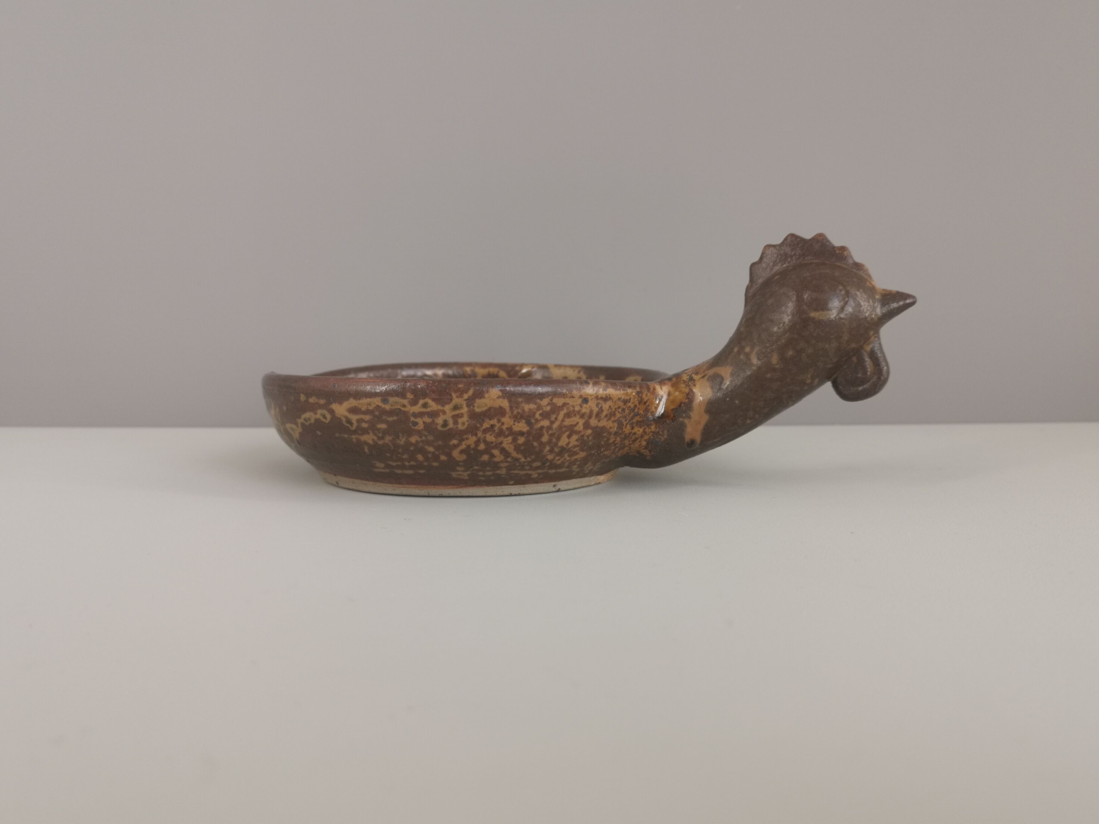 André Bodin zoomorphic cup signed in sandstone
