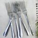 6 vintage stainless steel forks vlm italia