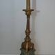Large Gilded Carved Wooden Candelabrum on Patinated Base, French Work, v