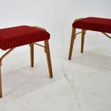 1960s Ludvik Volak beech stools by Drevopodnik Holesov, Czechoslovakia