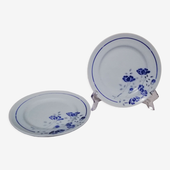 2 assiettes plates Moulin des loups diamètre 19cm